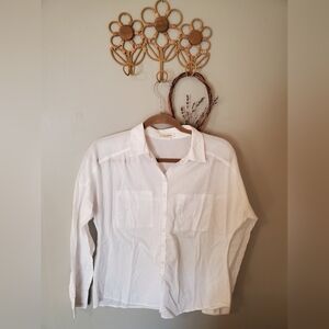 Sundance Lightweight White Button-Up